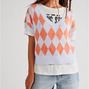 Free People Purple Through The Motions Vest